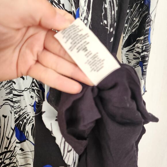 Free People First Kiss maxi dress Size XS Romantic Blue White Black Western - Picture 8 of 12